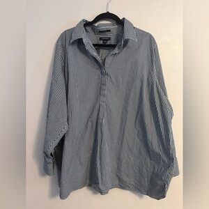 Lands End Black and White Shirt 26w